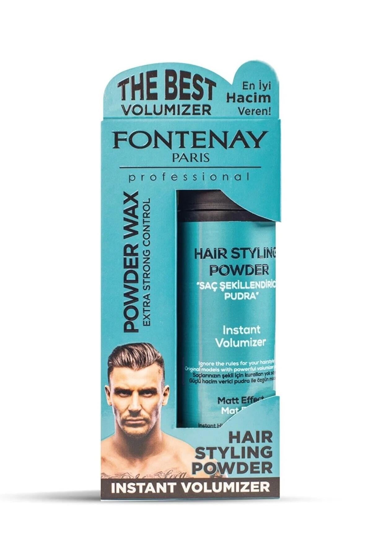 Fontenay Pudra Toz Wax Mat Effect Mavi 20gr + Hair Wax Stick 75gr 2'Li Set