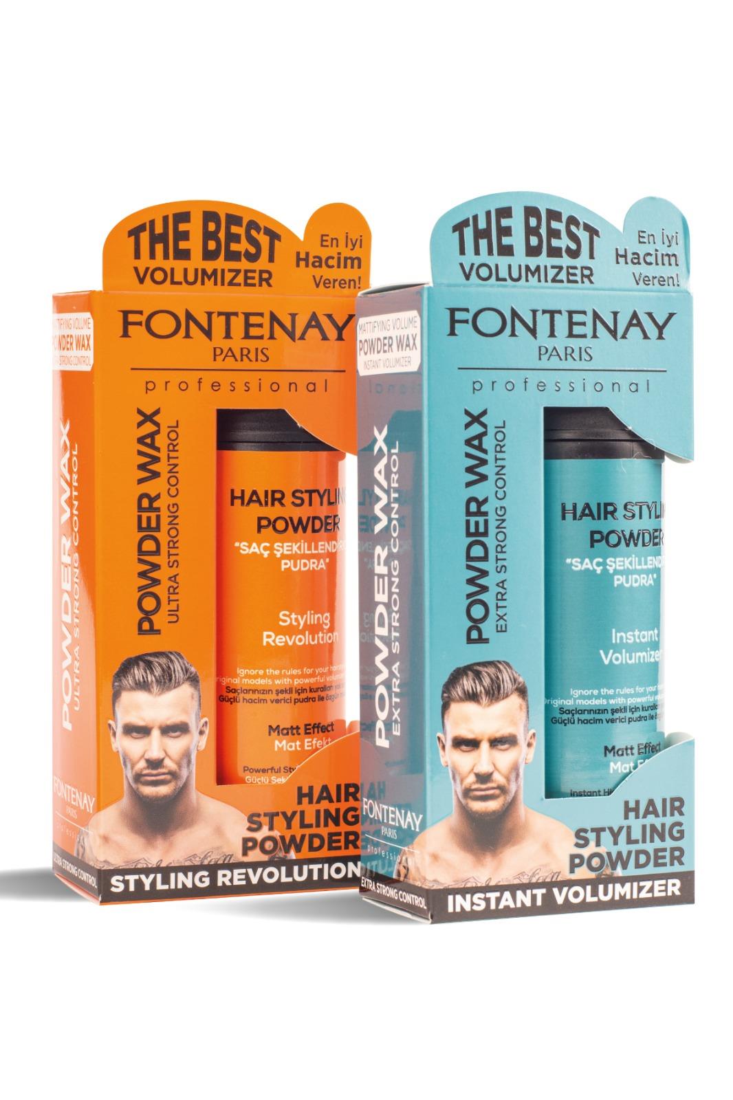 Fontenay Saç Şekillendirici Pudra Toz Wax Mat Effect Ve Ultra Strong 20gr + Profesyonel Saç Fırçası 1017 3'lü Set